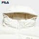 FILA Official RGB Down Women's Down Jacket 2025 Winter Far Infrared Heating Bread Jacket Hooded Warm Jacket