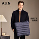 Antonio 90 goose down & detachable liner light luxury business high-end woolen woolen coat men's autumn and winter stand-up collar coat for men