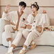 Woodpecker winter coral velvet pajamas for couples, plus velvet and thickened home clothes for men and women, flannel warm and wearable suit QGL806 L, women get men's L, two sets of price