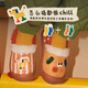 Kids.ing Kedi Star baby cotton slippers autumn and winter for boys and girls, middle and large children indoor home warm anti-slip cotton shoes Turmeric 27