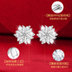 Lao Fengxiang S999 Pure Sterling Silver Weekly Earrings for Women Set Earrings Wedding Anniversary Birthday Gift for Girlfriend and Wife Seven Pairs Sparkling Weekly Earrings*Selected Rose Gift Box