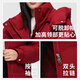 Flying in the Snow Down Jacket Women's Over-the-Knee Long Detachable Hooded Winter Outdoor Large Pocket Qiji Red Thickened Coldproof Warm Jacket