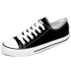 Pull back official flagship canvas shoes men's and women's shoes low-top classic spring and summer men's student couple sports trend skateboard casual white shoes women's board shoes men's classic black-391 43
