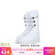 WS Snowboards Snowboardschuhe Schnürung flach Damen Carving Herren Snowboardschuhe Snowboardstiefel wasserdicht und warm 1700S weiße Skischuhe 40