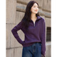 Demana Enjoy the softness and warmth at this moment Winter half-zip stand-up sweater embroidered temperament petite sweater women's top