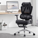 Yongyi Walker Pro ergonomic chair computer chair e-sports chair lunch break can lie down and sit for a long time comfortable study office chair New Walker pro high-end black with footrest + waist adjustment