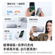 Turas comes with cable + wireless charging, ultra-thin magnetic power bank, 3C certified, can be used on airplanes, mobile power supply, portable 10,000 mAh large capacity, suitable for Apple 17/16 Huawei Gray