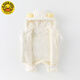 G.duck little yellow duck baby winter white duck down jacket for male and female babies, super cute and cute jumpsuit, thickened and warm outdoor clothing, off-white 100cm (2XL) 36cm, 15-24 months, 24-30Jin Jin equals 0.5 kg