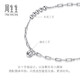 Chow Sang Sang Pt950 platinum round bead cross chain bracelet for women 92020B pricing 19 cm