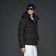 Gao Fan and Tian Xuning same style black gold goose down jacket function 5.0 five grid 2025 men's down jacket black 2XL
