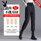 Playboy (PLAYBOY) waterproof down pants for women, fashionable high-waisted outerwear, 2025 new thickened warm and cold-proof women's ankle-length cotton pants for winter, extra long, recommended height 165-175CM, waterproof, stain-proof and oil-proof 4XL 145-165Jin Jin equals 0.5 kg