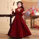 Disney (Disney) Girls New Chinese Style Princess Dress Winter 2026 New Year of the Horse New Year Clothes Children New Year Festive Clothes Red 150 Chinese Style New Year Clothes