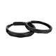 DR black and white rhombus couple rings, a pair of versatile light luxury simple rings, fashionable Korean Valentine's Day gift, women's black