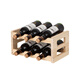 Tanbeiman red wine display rack solid wood red wine rack home creative wine rack wine bottle rack red wine display rack storage wine cabinet decorative ornaments one layer of log color 4 bottles