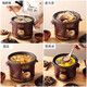 Electric stew pot, steamer, electric cooking pot, stew pot, casserole pot, stew and steam, all-in-one food supplement pot, stew soup cup, electric stew pot, electric casserole pot, soup pot, stew pot, water-proof porridge, multi-function, brown 6L smart reservation model
