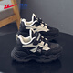 Warrior Children's Shoes Girls' Warm Cotton Shoes Winter Velvet Children's Sports Shoes Boys' Dad's Shoes WZ-C263L Black/M37