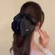 Li Qing Bow Ponytail Clip Satin Hairpin French Ribbon Hair Clip High-end Hair Accessories Back of the Head Hairpin Clip