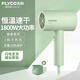 Feike hair dryer household quick-drying portable student dormitory low-noise hot and cold air high-power hair dryer negative ion hair care hair dryer 6290/6276 non-negative ion model + constant temperature healthy soft wind FH6296 emerald green