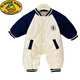 Disney (Disney) baby winter thin cotton jumpsuit for boys, stylish quilted autumn and winter rompers to keep warm when going out, plus cotton hugging clothes, royal blue 80