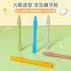 Rocket Silicone Teether Food Grade Hollow Tube Baby Oral Molar Stick Bite Glue Can Be Boiled Sky Blue 1 Pack
