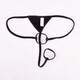 Secret Men's Sexy Thong Double Circle JJ Set White One Size