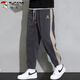 Woodpecker (TUCANO) pants men's autumn and winter casual pants men's loose corduroy thickened sports pants dark gray 2XL