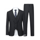 Heilan House (HLA) suit men's spring and autumn hidden plaid three-piece business elastic elastic waist slim men's suit dress Navy plaid 99-suit + pants + vest 175A /92A (48A) recommended 65~70kg