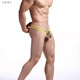 Gay men's underwear Gay sexy boys' underwear see-through pouch low-waist fine mesh thong sexy 0 black white L