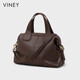 Viney cowhide bag women's bag large capacity portable commuting shoulder crossbody bag birthday gift high-end gift to girlfriend and wife