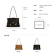 Ximuting Footprint Kelly bag women's new handbag high-end light luxury shoulder bag women's New Year gift ebony color