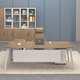 Shanwei simple modern single boss desk office desk and chair combination manager supervisor table 1.8 meters executive desk + side cabinet
