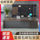 Ruanzhijia office desk boss desk simple modern executive desk president desk manager desk supervisor desk single office desk and chair combination 1.2*60 without side cabinet