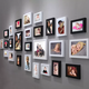 Yusenyi 26 frames modern living room photo wall creative photo frame combination bedroom wedding photo wall hanging picture frame washable thickened black and white