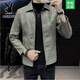 Playboy Leather Jacket Men's Autumn and Winter New Lapel Leather Jacket Trendy Slim Motorcycle Casual Korean Style Velvet PU Leather Jacket for Men 8898 Black Velvet L Recommended 110-125 Jin Jin equals 0.5 kg