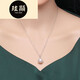 Xuanxian 1314mm gold pearl pendant white necklace single pendant for mother rose gold 1314mm golden holder