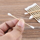 Pet beauty care ear-picking wooden swab cotton swab ear-picking double-ended cotton swab disposable cleaning cotton swab 100 pieces/pack 2 packs