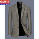Hengyuanxiang con chaqueta de marca de alta gama Spring y otoño New Wool New Wool Traje de mediana edad para hombres de mediana edad Winter Gray Brown 170/m (adecuado para el peso 100-120 Jin [Jin iguala 0.5 kg])