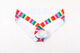 Sexy low-waist men's underwear JJ hip lift ring thong hip lift hollow double thong E067 Rainbow M European size (1.9-2.2 feet
