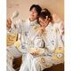 Gongdie thermal storage type BRUNCH BROTHER autumn and winter couple pajamas for women, thickened flannel home clothes for men