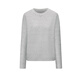 FivePlus new fall and winter pullover sweater, feminine, lazy, slim, round neck, long-sleeved, warm sweater, gray, one size fits all