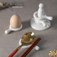 Lange creative Japanese chopstick holder household chopstick holder ceramic chopstick pillow Korean chopstick holder chopstick holder drag chopstick pad spoon rest 1 set of 5 breakfast spoons and 5 mahogany chopsticks