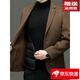 AX Armani autumn and winter thickened wool suit jacket men's business casual woolen single suit jacket feather black M 170 90-120Jin Jin equals 0.5 kg