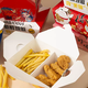 Yusenyi Korean Fried Chicken Packaging Box Lunch Box Paper Box Snack Takeaway Chicken Wings Disposable Packaging Commercial Chicken Box National Style Lunch Box No. 3 National Style Lunch Box No. 3 400 per box