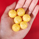 Everlasting Yehui multi-edge natural beeswax single beads Russian material chicken fat yellow beads beaded cultural toys accessories multi-treasure beads loose beads single bead manually polished bead size deviation between 0.2