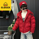 G.duck Boys' Winter Cotton Clothes 2025 New Zodiac Year Thickened Red Cotton Clothes Large Children's Cotton Jackets Spring Autumn and Winter Jackets Red 120 cm