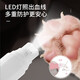 Pet Electric Nail Grinder Cat Nail Scissors Teddy Dog Nail Novice Polishing and Claw Supplies LED LED Black Nail Grinder