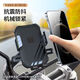 Motorcycle electric vehicle mobile phone holder battery bicycle scooter vehicle stable shockproof takeaway mobile phone holder with small helmet - sturdy and durable black handlebar style