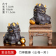 Xixi Taitai purple clay Pixiu tea pet ornaments can be used to raise light luxury high-end tea sets, tea table decorations on the tea table, lucky tea play, purple sand lucky star Gaozhao - male and female pair