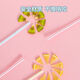 Jie Neng disposable straws individually packaged elbow plastic straws 1 pack 50 pieces