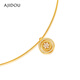 AJIDOU Ajidou Necklace Women's New Chinese Style Eight Treasures Compass Pendant Clavicle Chain Fashion Light Luxurious High-level Short Necklace